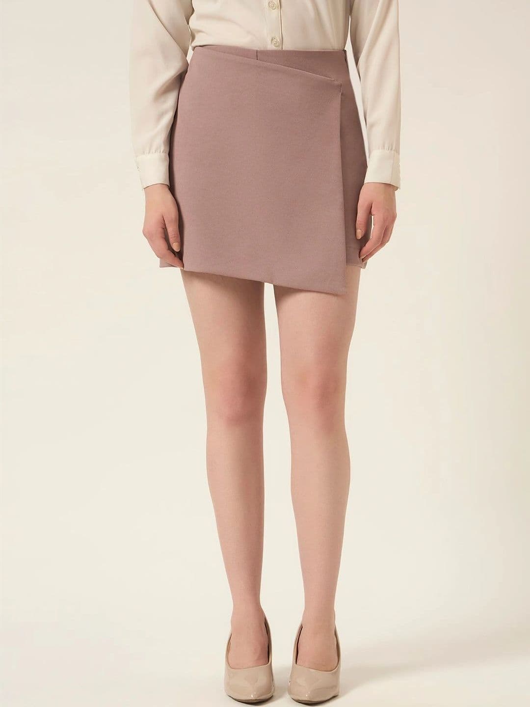 Chemistry Women Crepe Mini Wrap Skirt - view 1