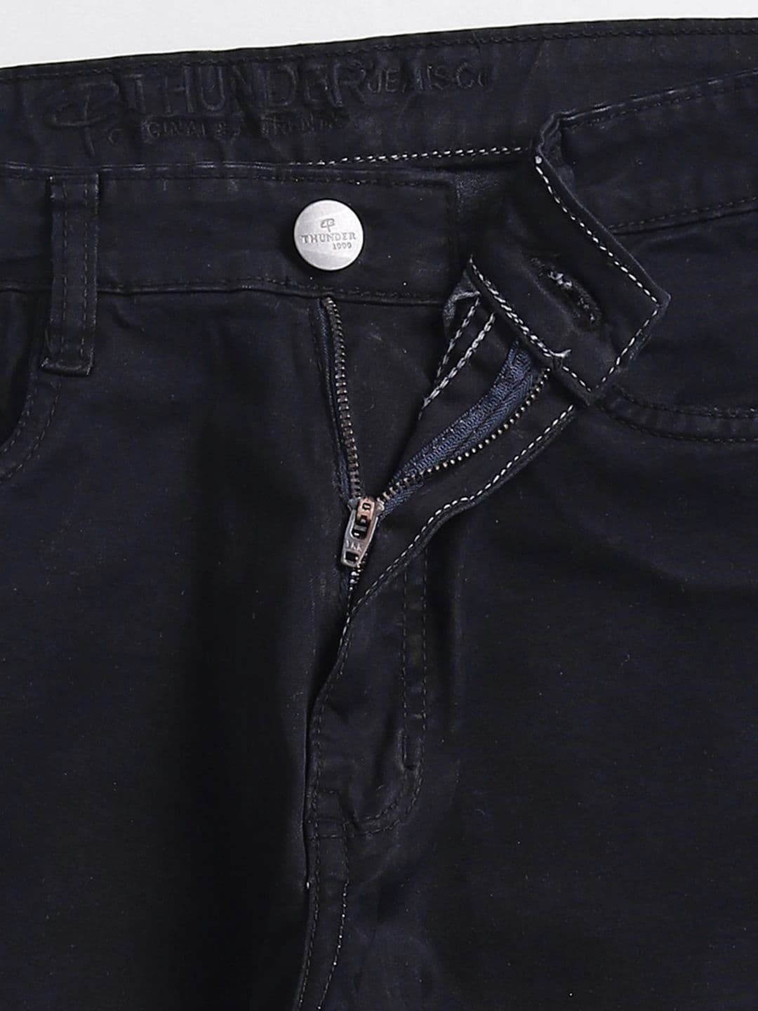 THUNDER JEANS Men Regular Fit Mid-Rise Stretchable Jeans thumbnail 2