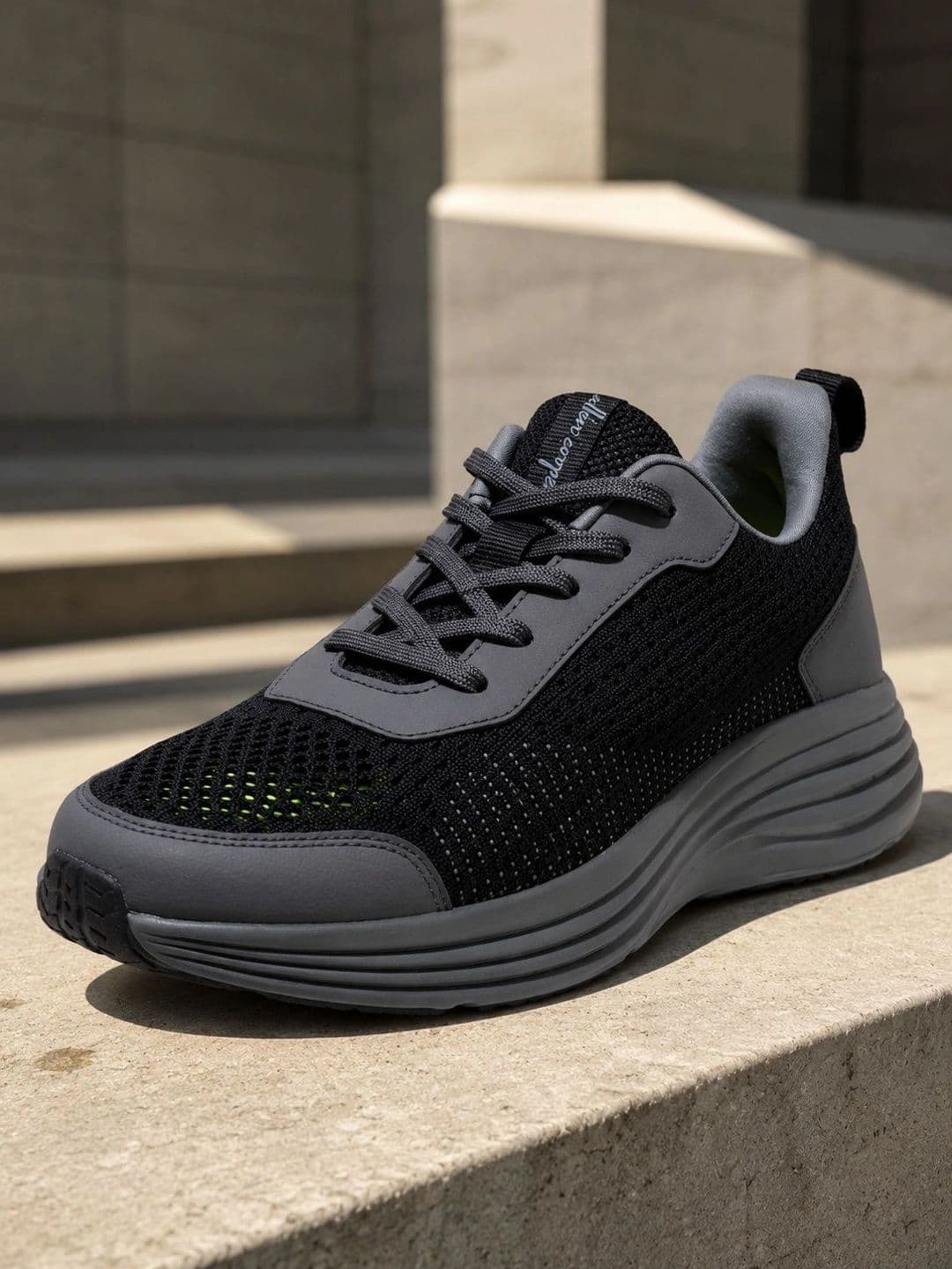 Allen Cooper Men Mesh Walking Non-Marking Shoes - view 1