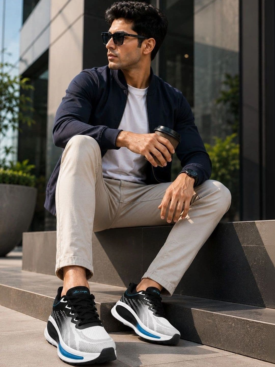 Allen Cooper Men Mesh Running Shoes thumbnail 6