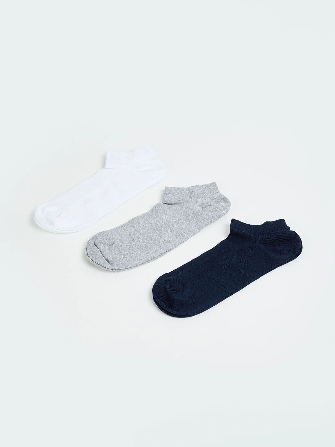 CODE by Lifestyle Men Pack of 3 Cotton Blend Assorted Ankle Length Socks thumbnail 2