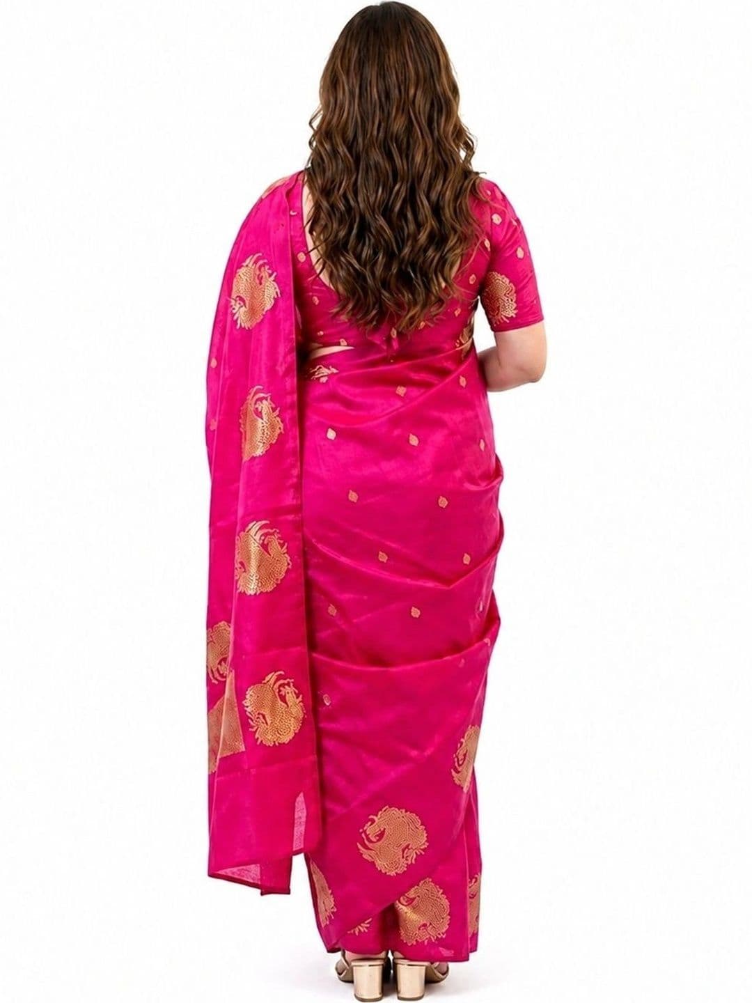 Cashing Fashion Zari Saree thumbnail 3