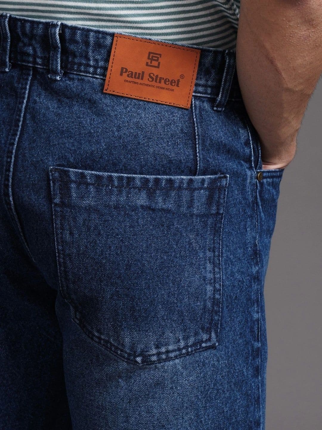 PAUL STREET Men Comfort Tapered Fit Mid-Rise Jeans thumbnail 7