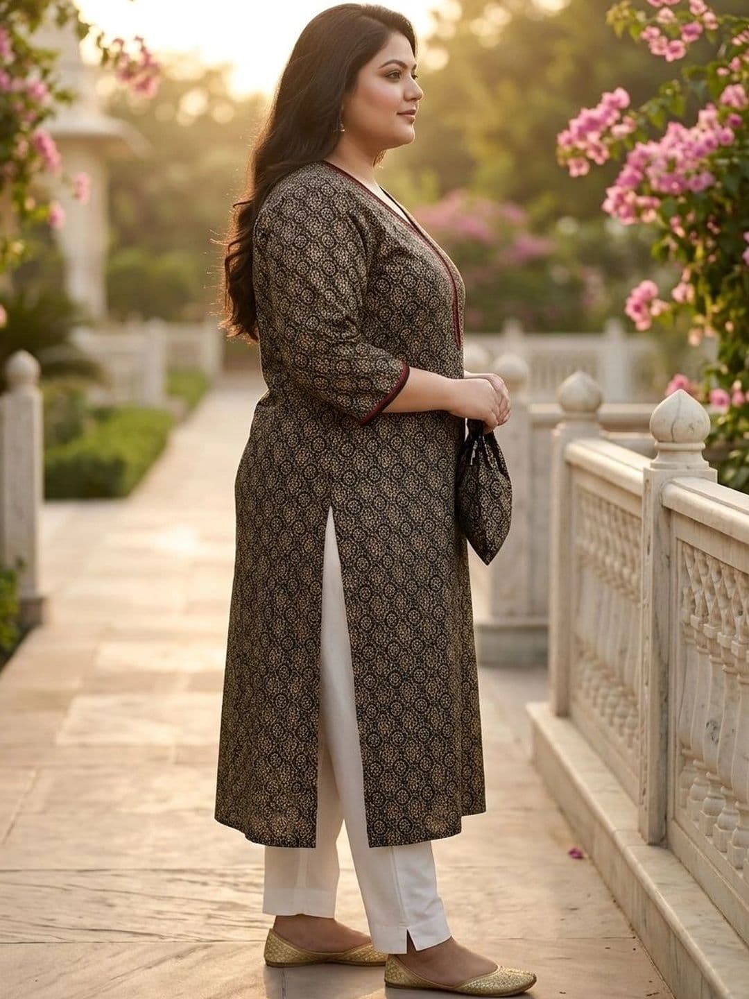 Sztori Women Floral Printed Kurta thumbnail 5
