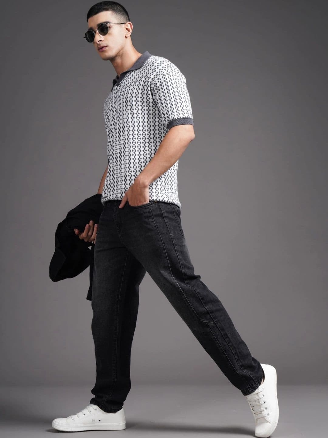 PAUL STREET Men Comfort Tapered Fit Mid-Rise Jeans thumbnail 2