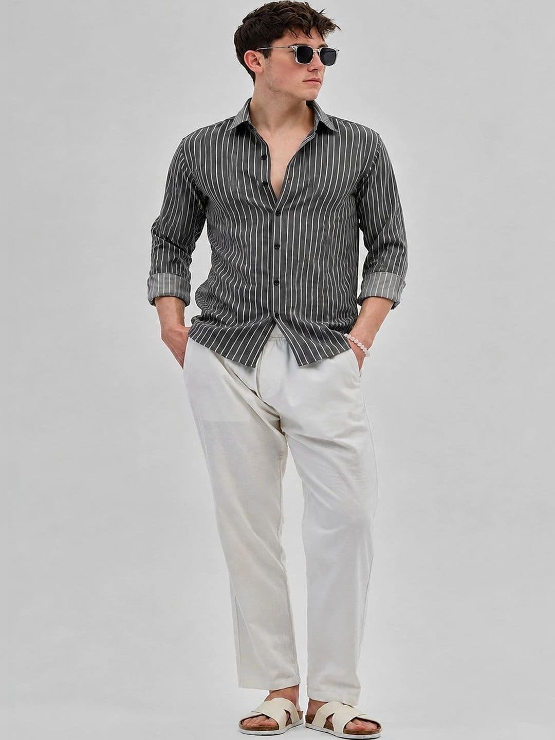 Ravyaah hub Men Striped Casual Shirt thumbnail 4