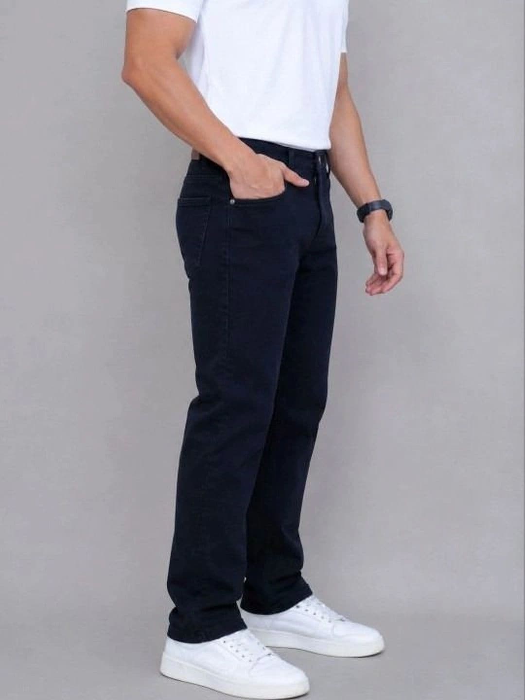 Moda Rapido Men Straight Fit Mid-Rise Light Fade Jeans thumbnail 4