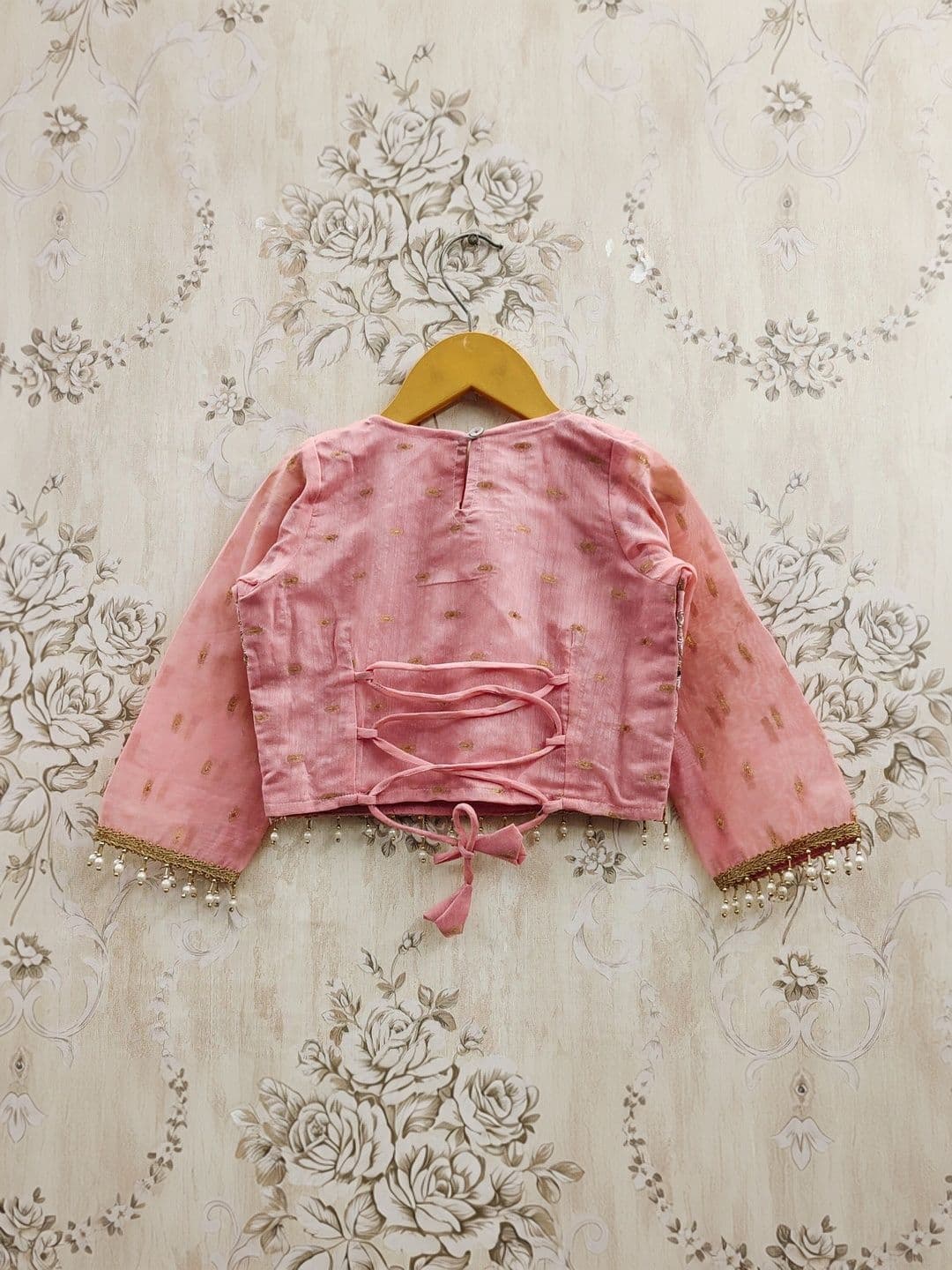 KALINI Girls Embellished Mirror Work Ready to Wear Lehenga & Blouse With Dupatta thumbnail 4