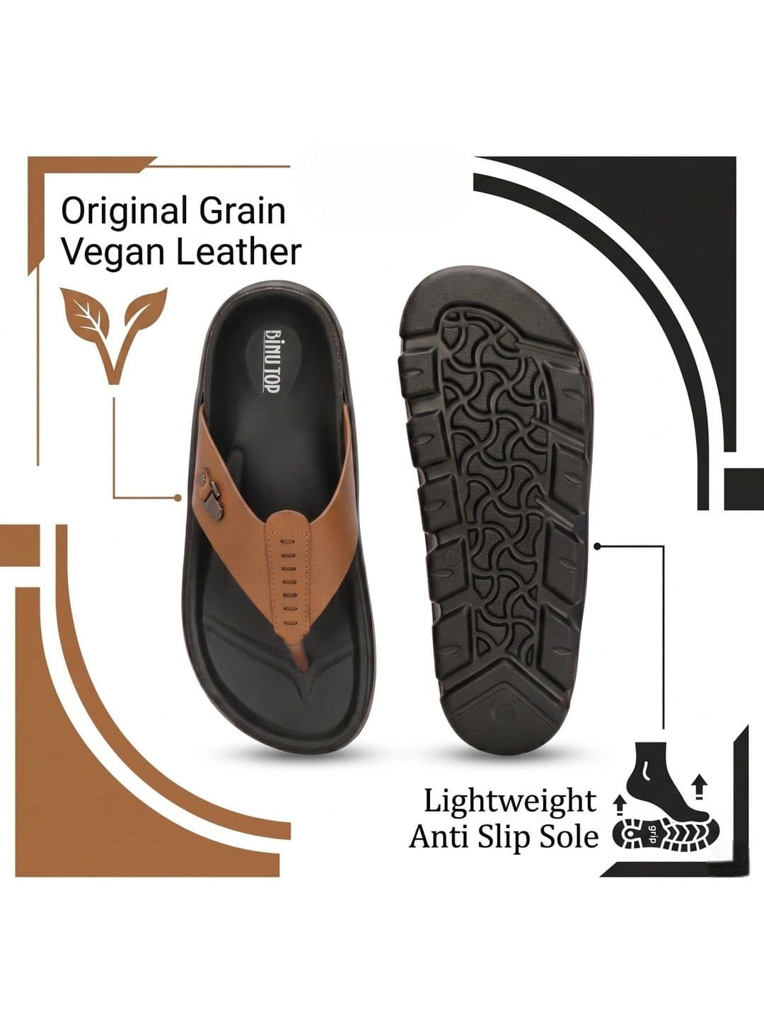 BINUTOP Men Comfort Sandals thumbnail 4