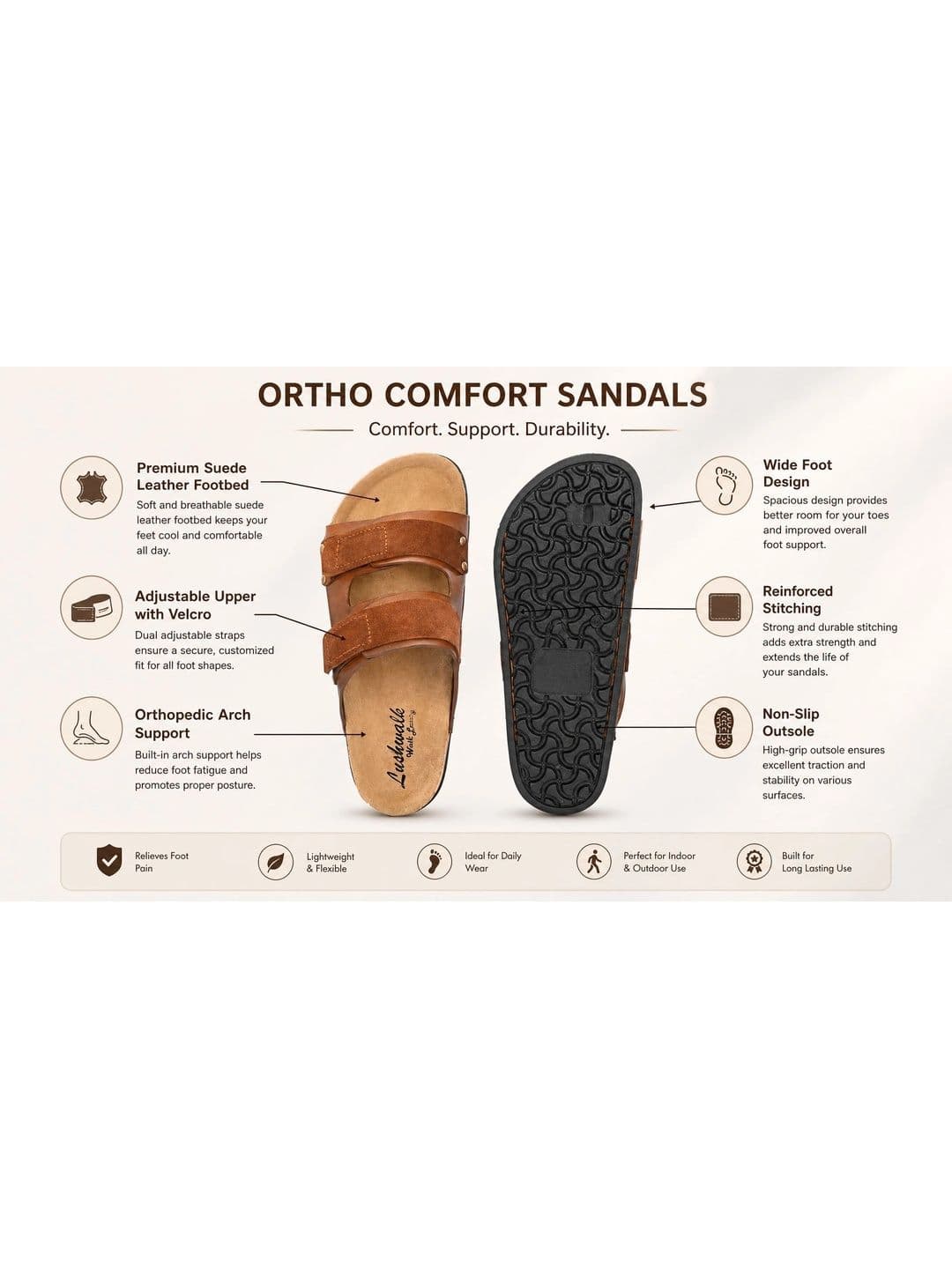 Lushwalk Men Comfort Sandals thumbnail 3