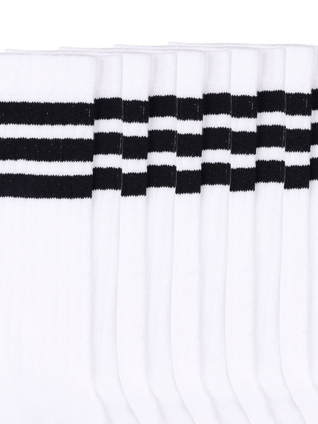 ADIDAS Unisex Pack of 6 Cotton Striped Above Ankle Socks thumbnail 2