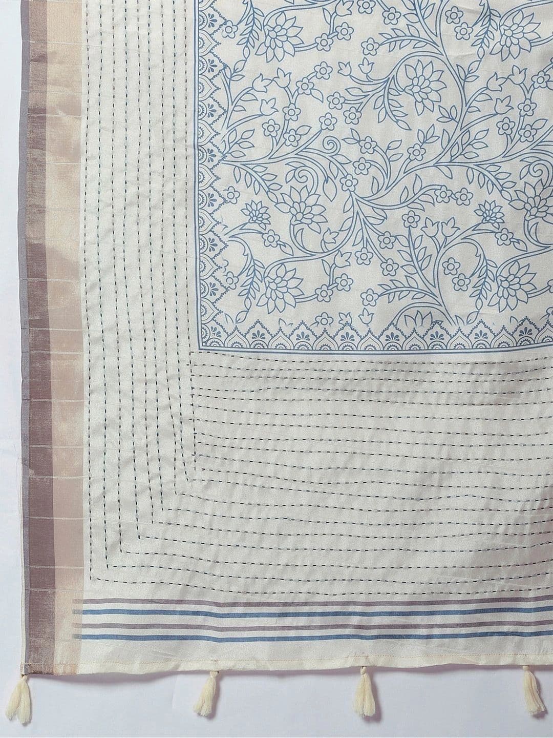 Anouk Embellished Silk Cotton Designer Chanderi Saree thumbnail 6