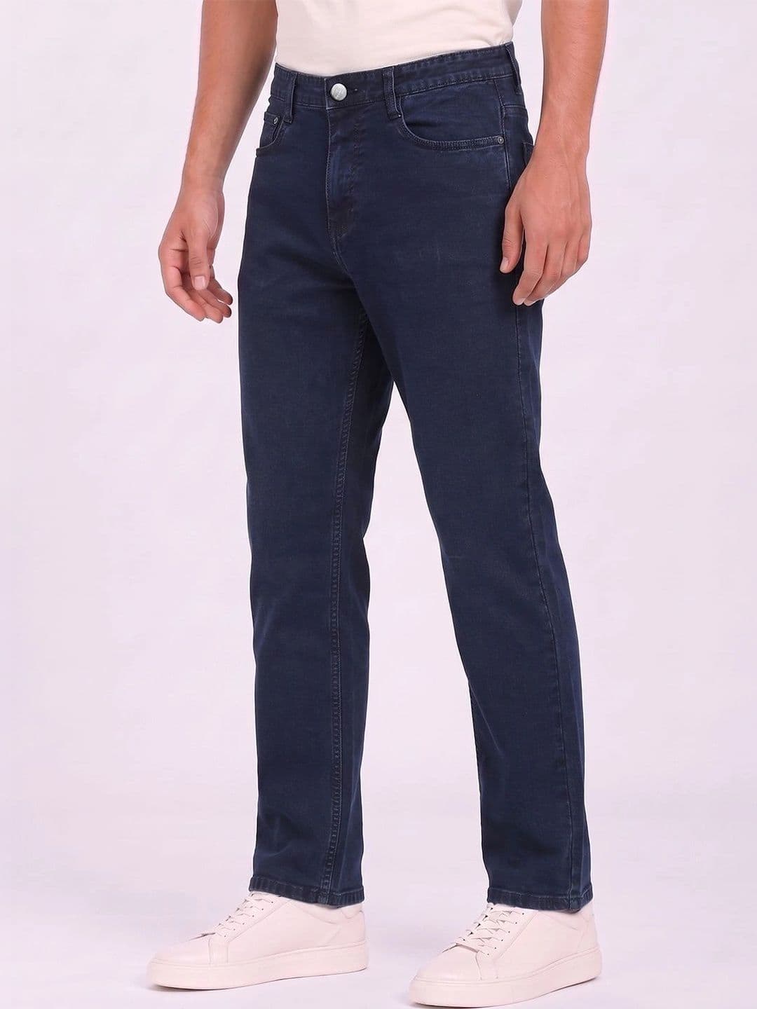 THUNDER JEANS Men Regular Fit Mid-Rise Stretchable Jeans - view 1