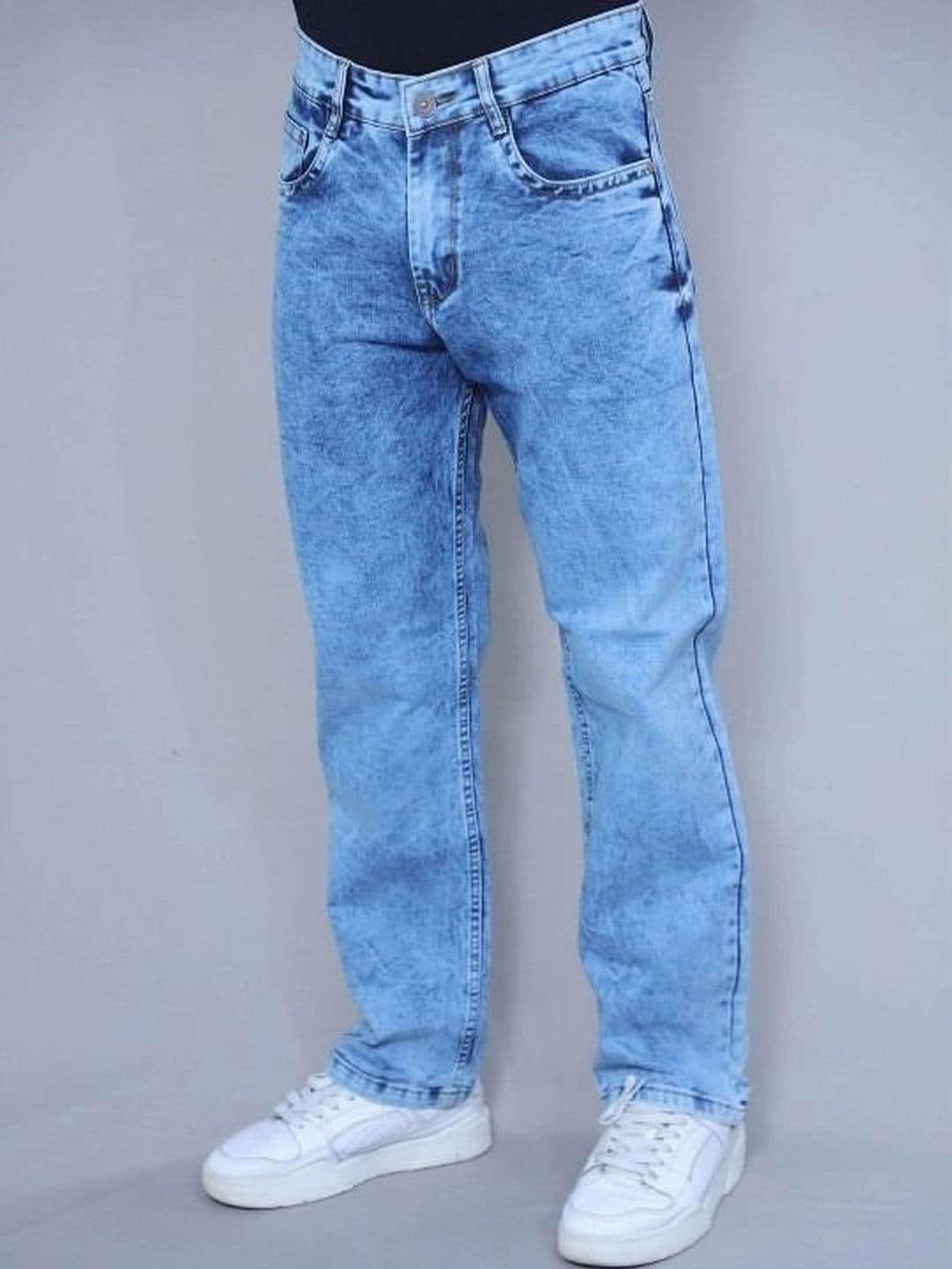 Moda Rapido Men Straight Fit Mid-Rise Light Fade Jeans thumbnail 2