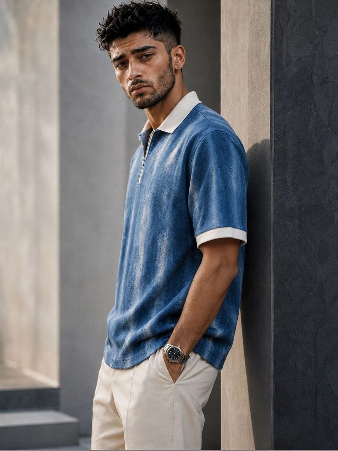 Force Men Dyed Polo Collar T-shirt thumbnail 2