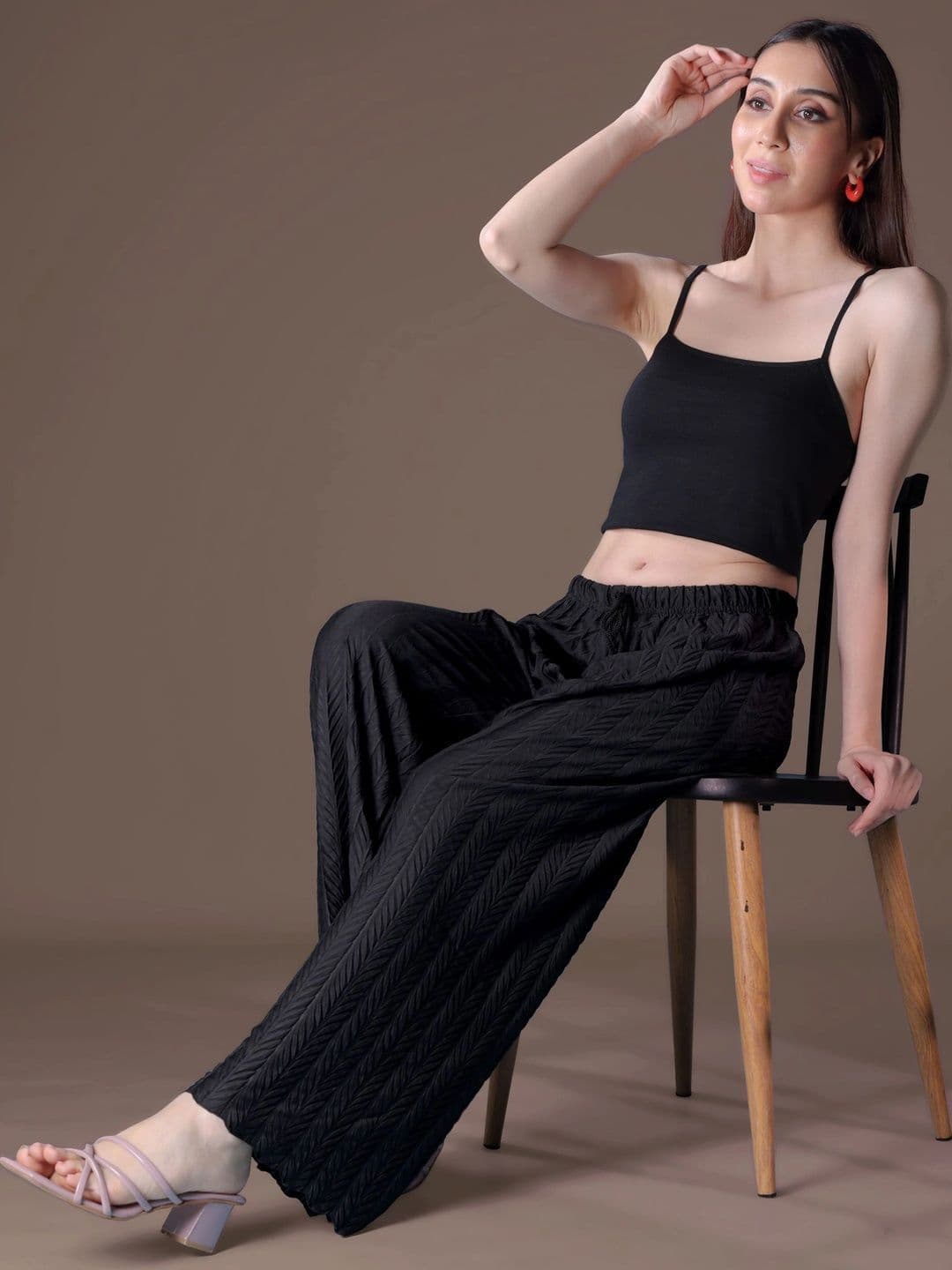 Tijarat Women 2 Knitted Palazzos thumbnail 2