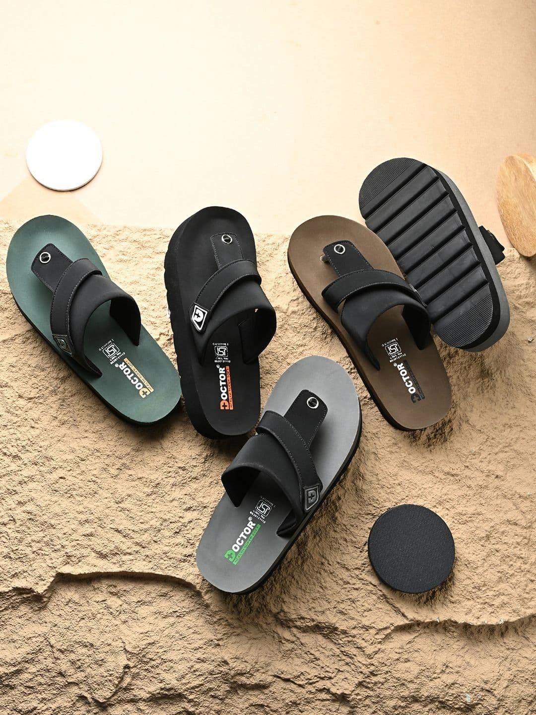 DOCTOR HEALTH SUPER SOFT Men Thong Flip-Flops thumbnail 4