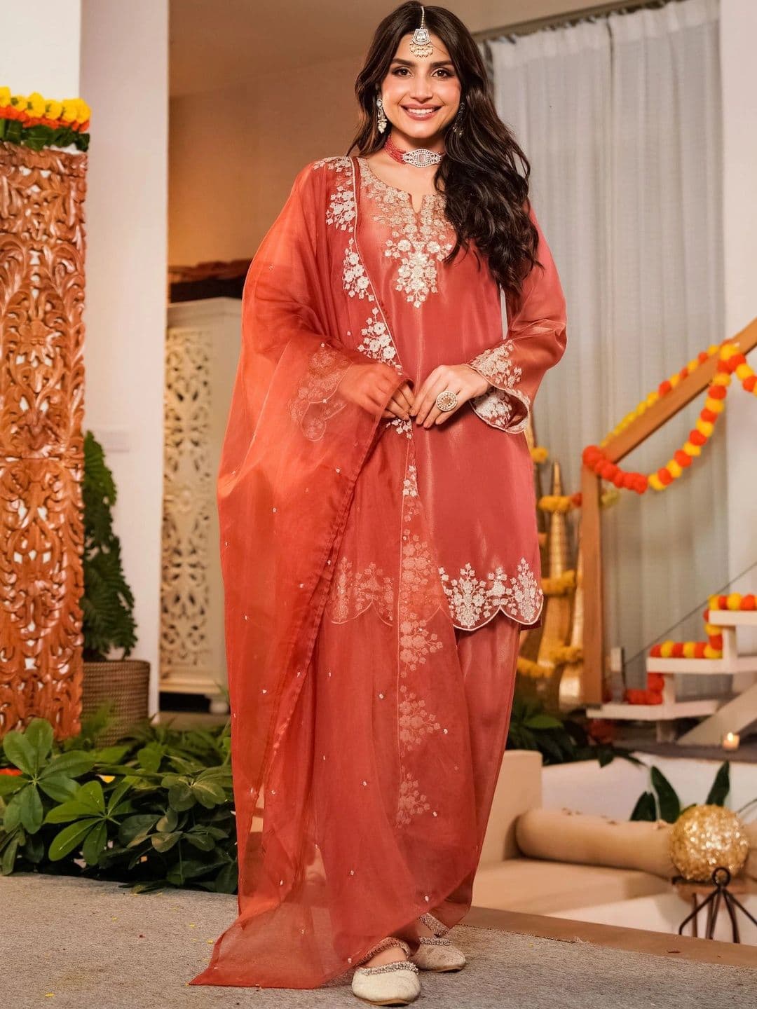 all about you Women Ethnic Motifs  Kurta with Patiala & With Dupatta thumbnail 3