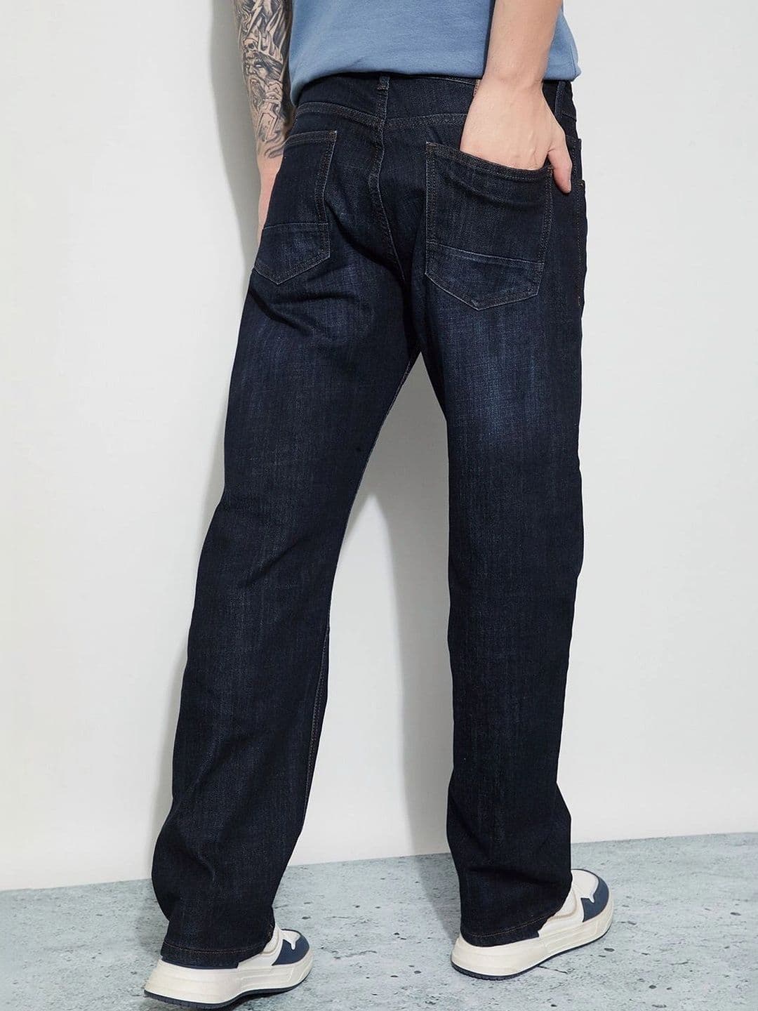 Fame Forever by Lifestyle Men Straight Fit Mid-Rise Stretchable Jeans thumbnail 7