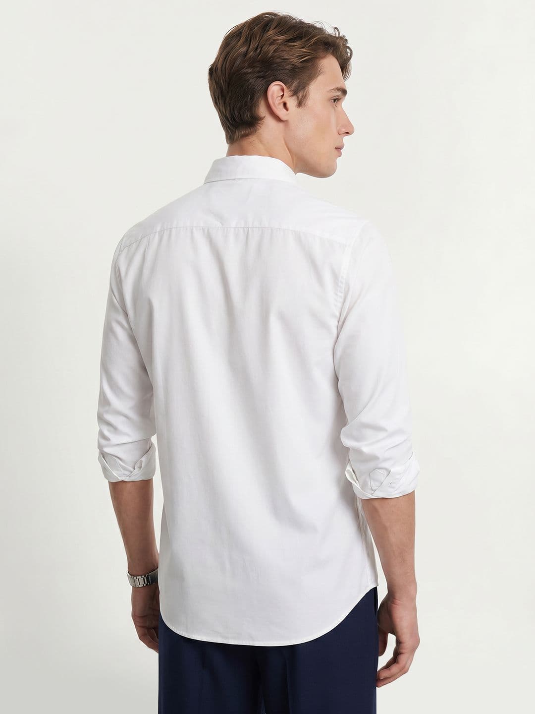 Mast & Harbour Easy Drape Off White Shirt thumbnail 3
