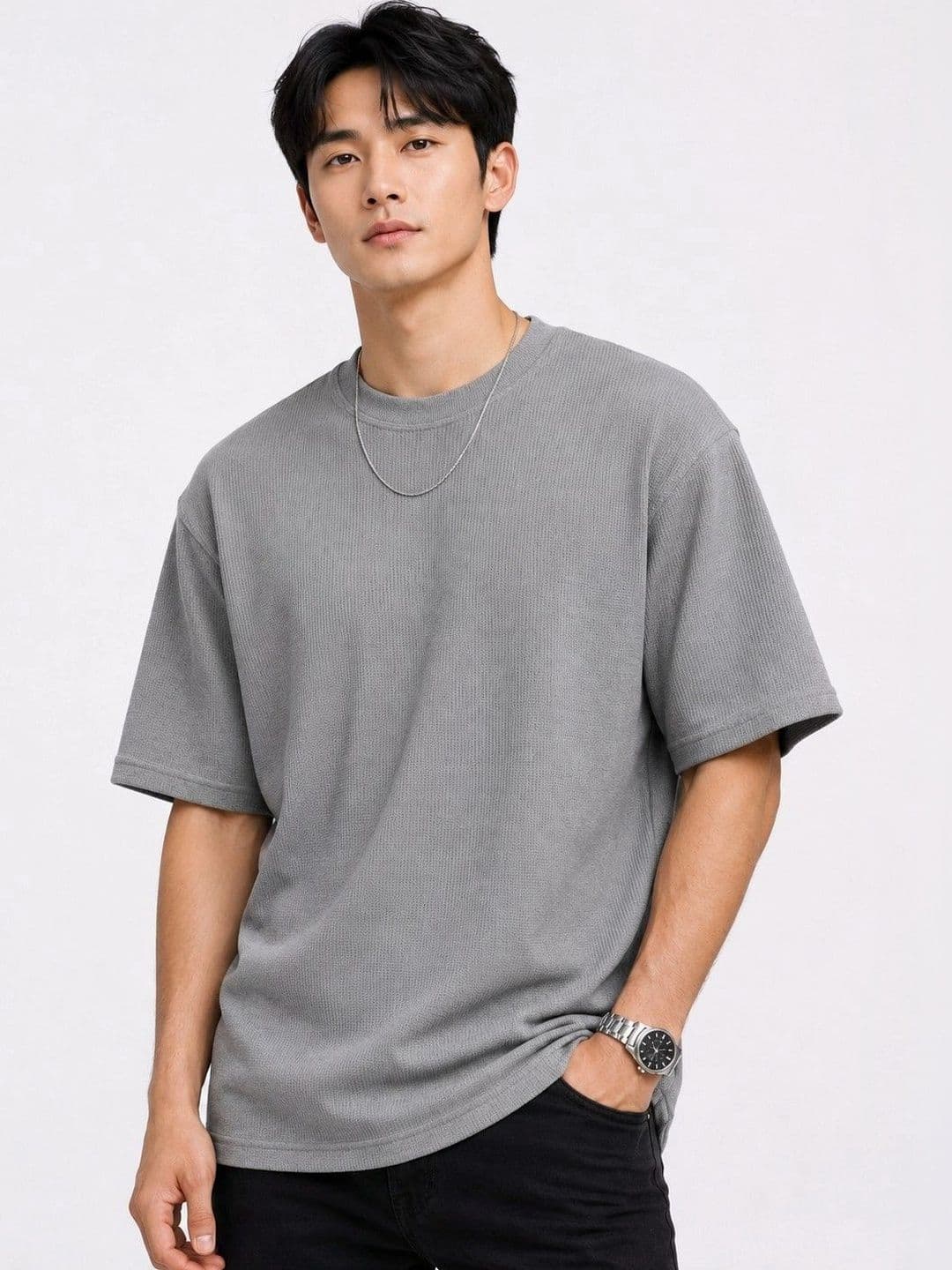 MaverIQ Men Relaxed Fit Drop-Shoulder T-shirt - view 1