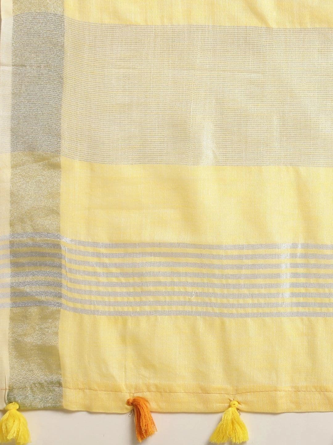 Mitera Striped Linen Blend Saree thumbnail 6