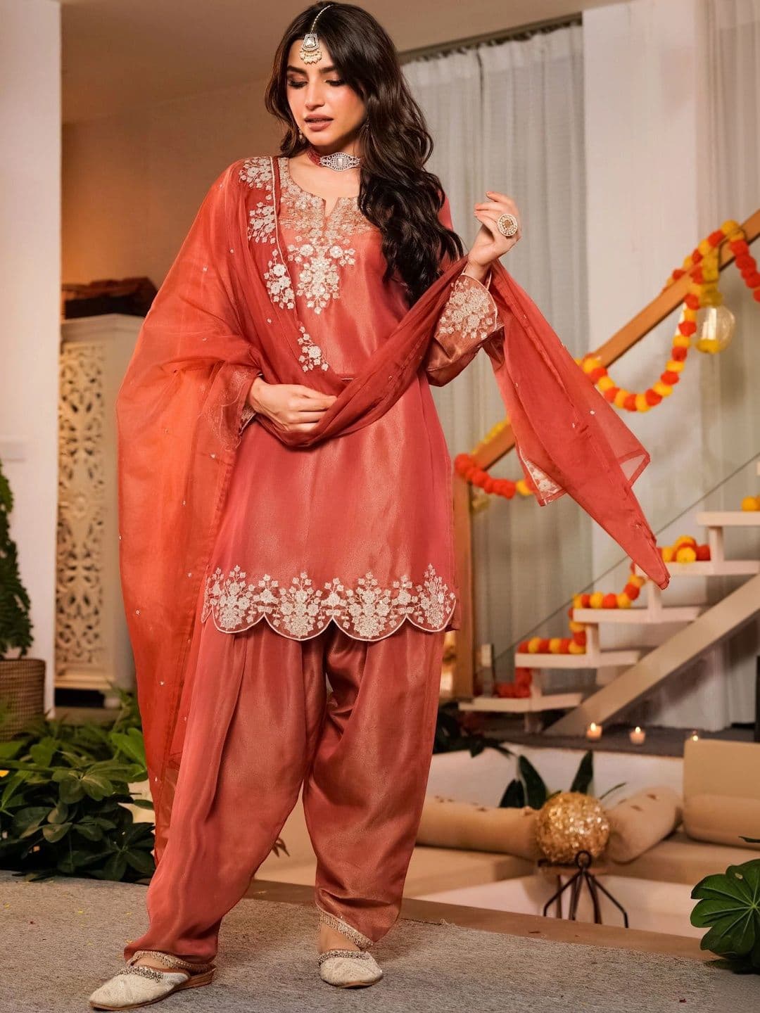 all about you Women Ethnic Motifs  Kurta with Patiala & With Dupatta thumbnail 5