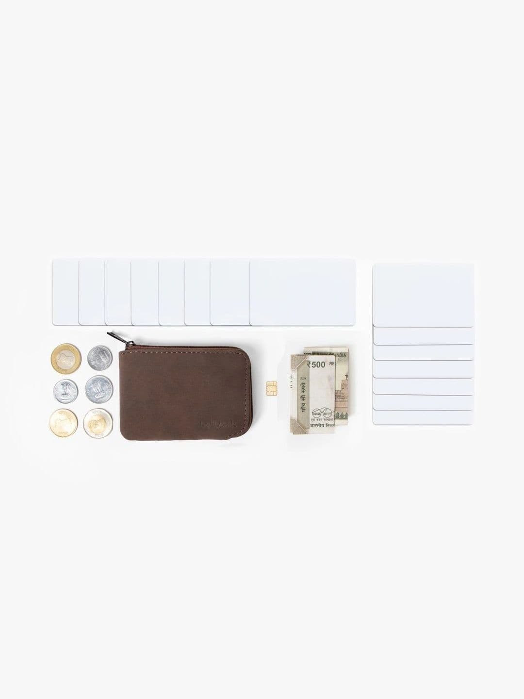 Bellblock Unisex PU Zip Around Wallet with SIM Card Holder thumbnail 6