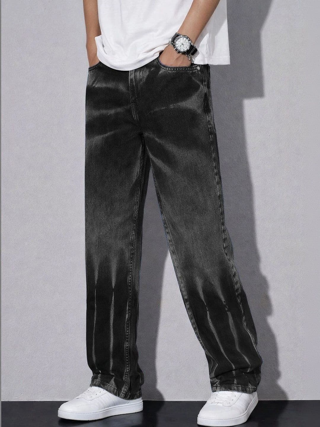VERTICALS Men Straight Fit Mid-Rise Jeans thumbnail 2