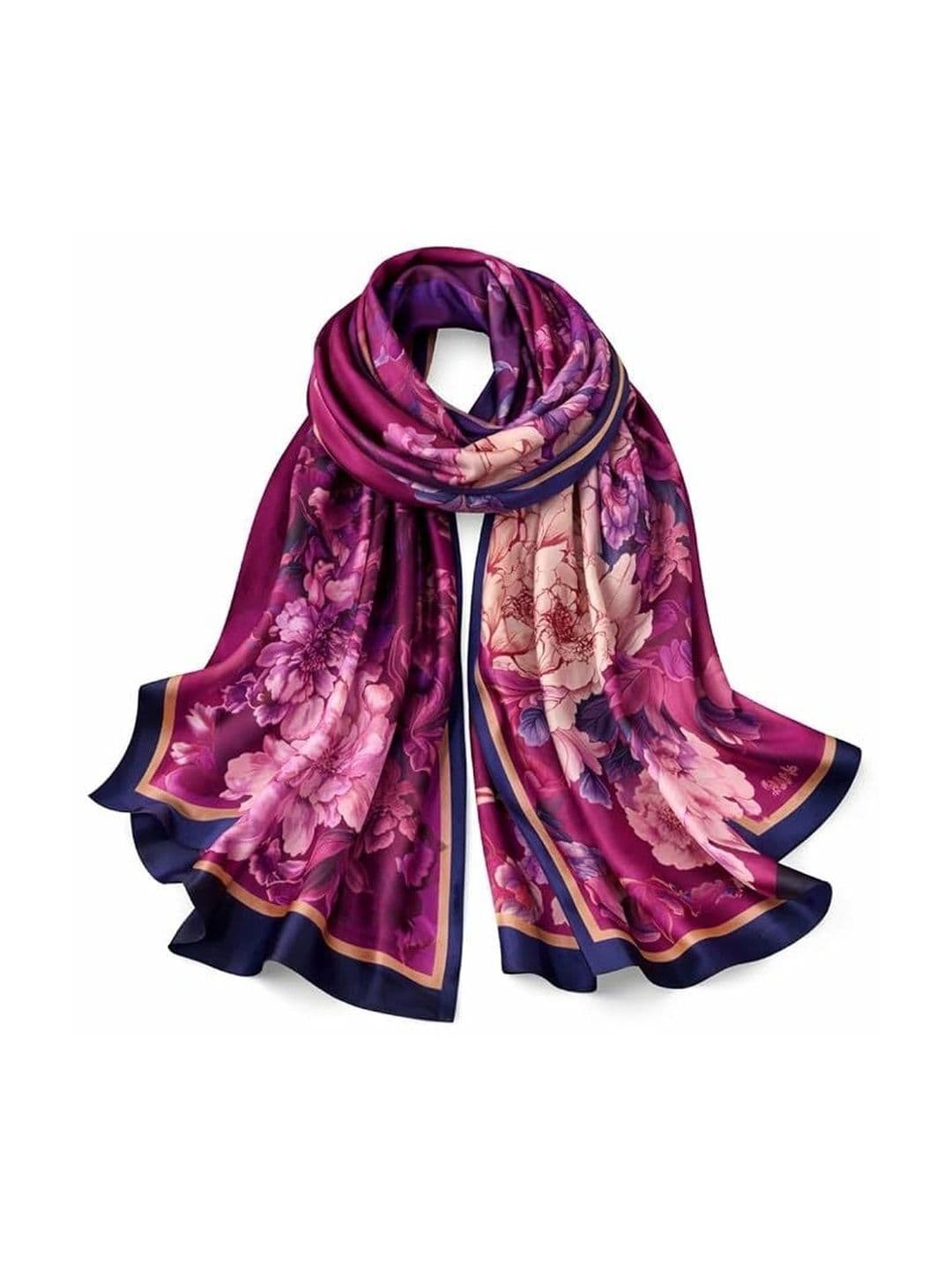 ANDVOGUE Silk Stoles & Scarf for women thumbnail 4