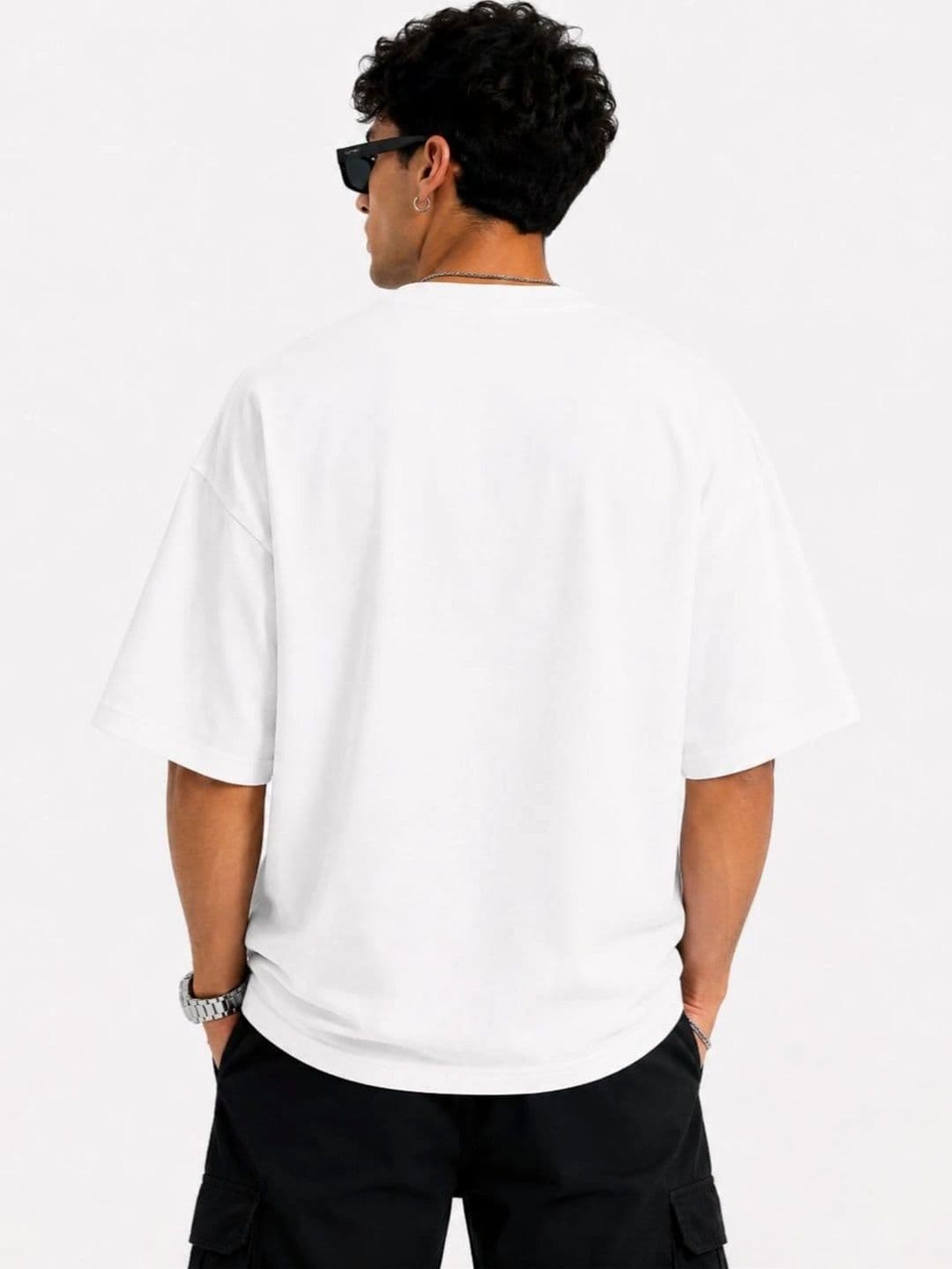 HASTEN Men Oversized Graphic T-shirt thumbnail 2