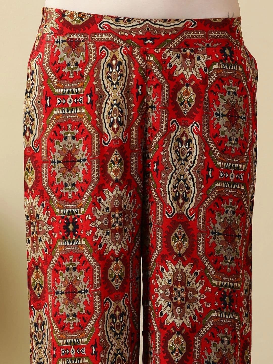 Anouk Women Ethnic Motifs Printed Regular Kurta with Palazzos thumbnail 2