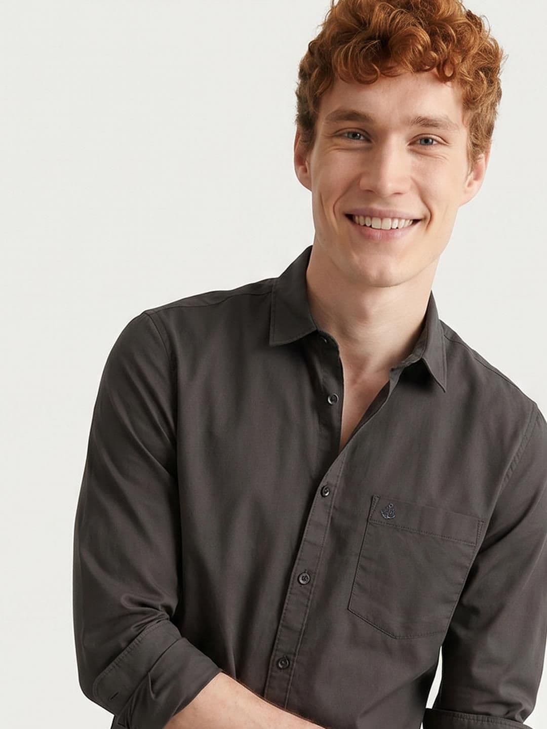 Mast & Harbour Easy Drape Brown Shirt - view 1