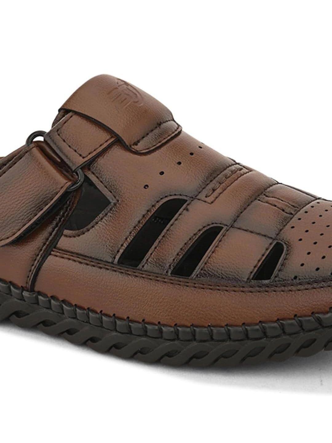 BINUTOP Men Leather Fisherman Sandals thumbnail 2
