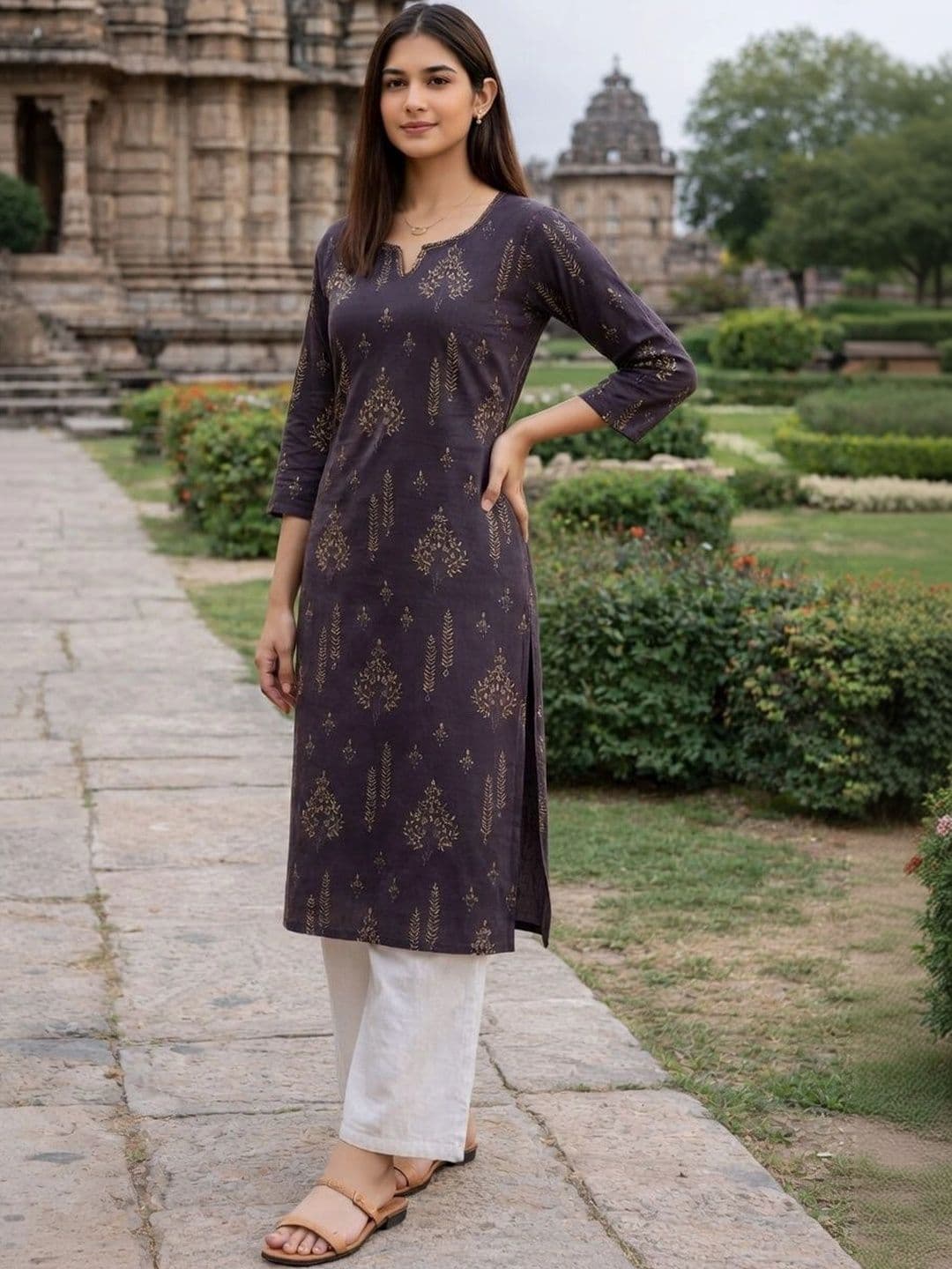 KALINI Women Ethnic Motifs Printed Indie Prints Kurta - view 1