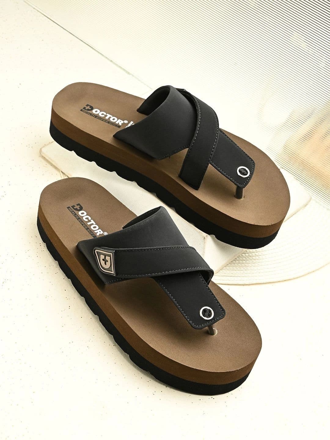 DOCTOR HEALTH SUPER SOFT Men Thong Flip-Flops thumbnail 3