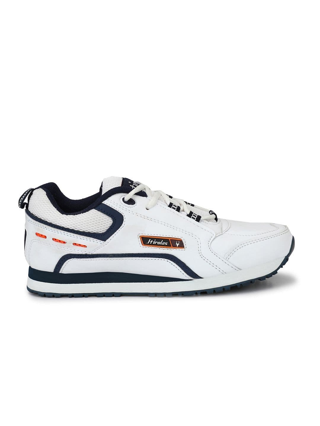 HIROLAS Men White Running Shoes thumbnail 5