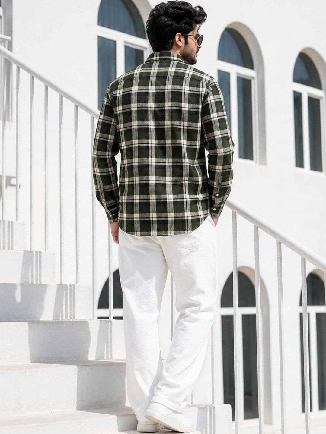TERROFAB Men Classic Tartan Checks Checked Casual Shirt thumbnail 2