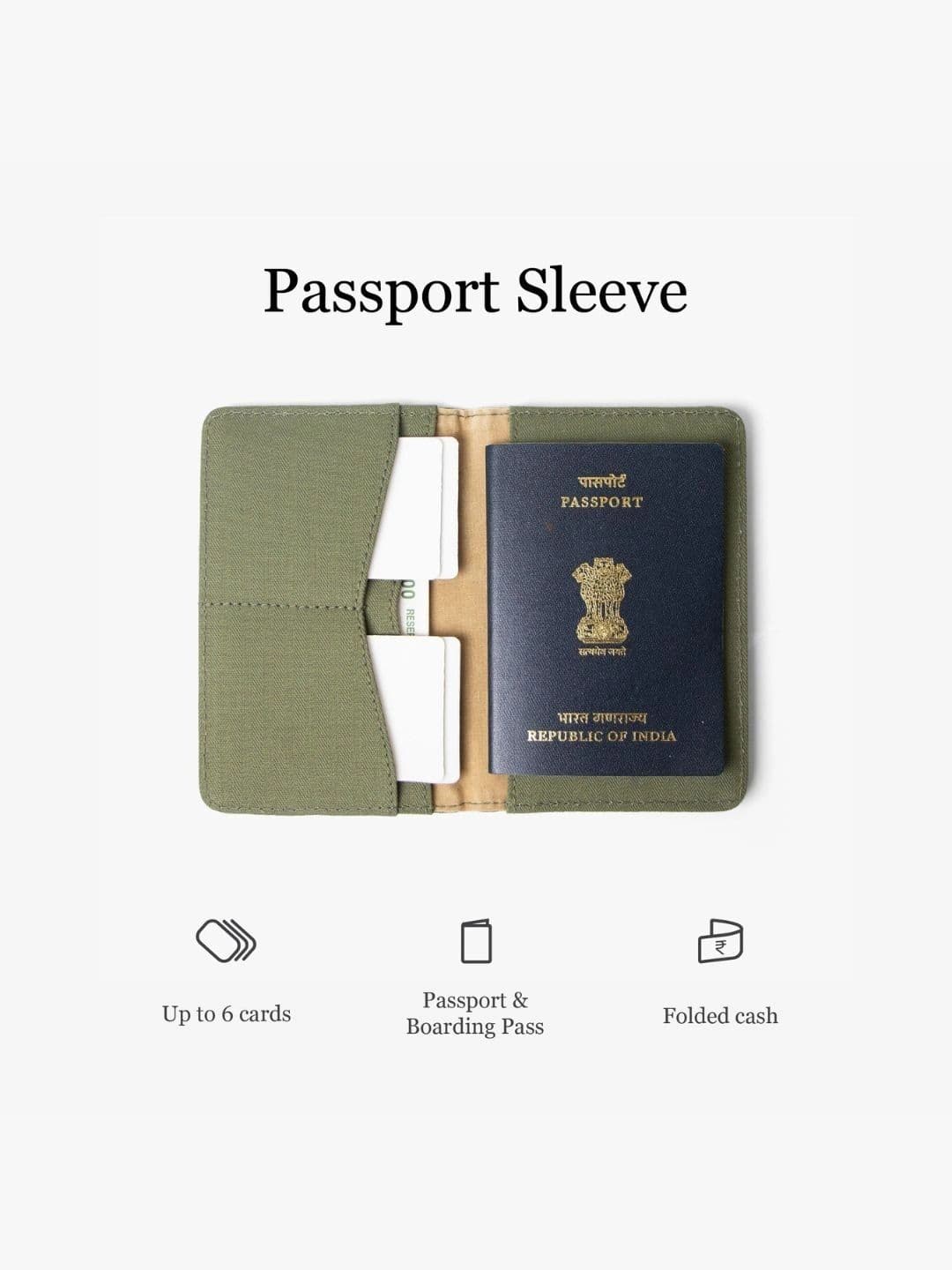 Bellblock Unisex Canvas Passport Holder with Passport Holder thumbnail 5