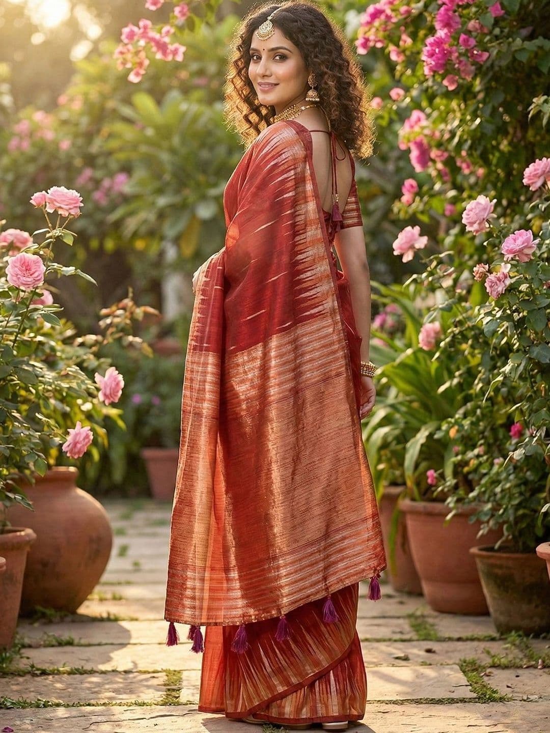 Mitera Woven Design Saree thumbnail 3