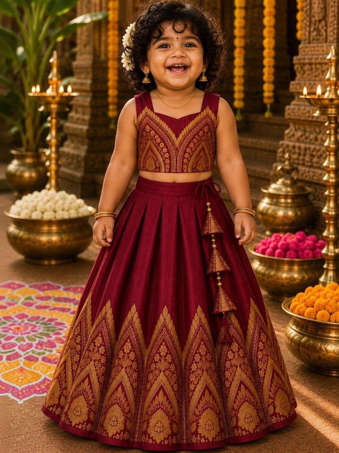amzira Girls Ready to Wear Lehenga & - view 1