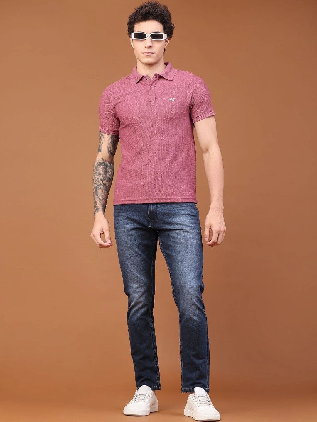 V-Mart Men Polo Collar Slim Fit T-shirt thumbnail 2