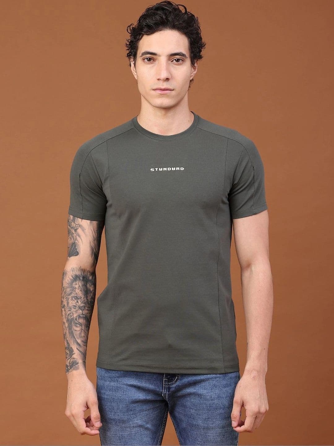 V-Mart Men Typography Slim Fit T-shirt thumbnail 6