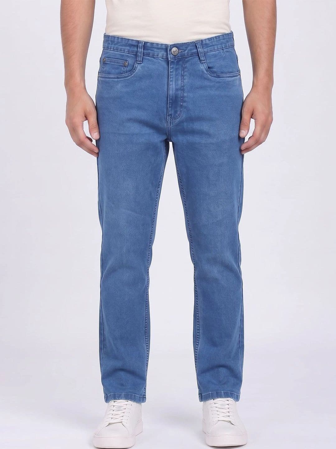 THUNDER JEANS Men Regular Fit Mid-Rise Stretchable Jeans thumbnail 2