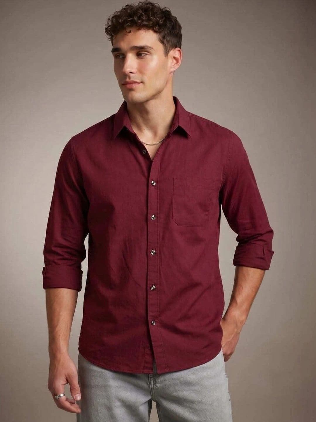 glitchez Men Standard Slim Fit Casual Shirt thumbnail 3