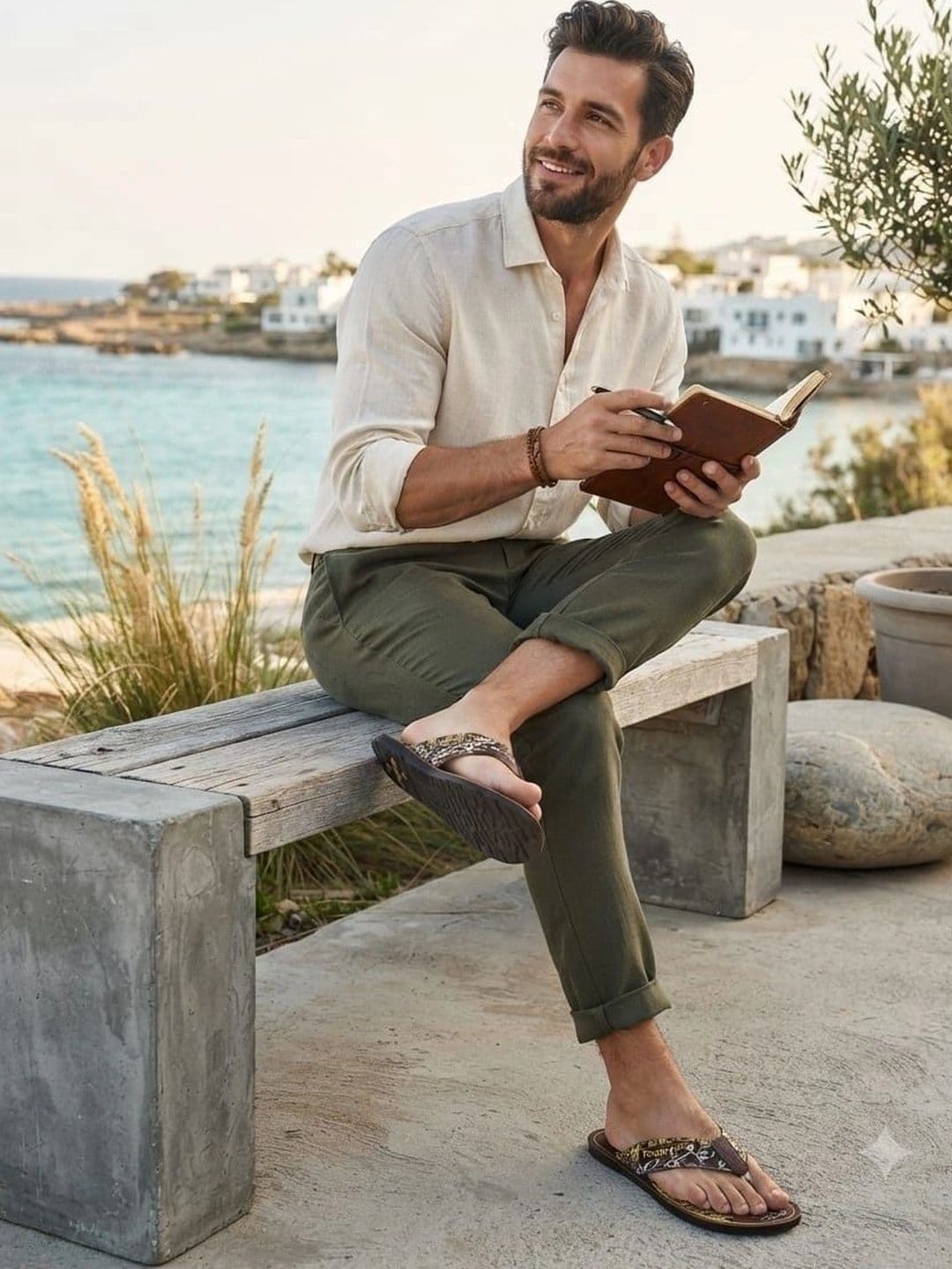Trump Men Black Flip Flops thumbnail 2