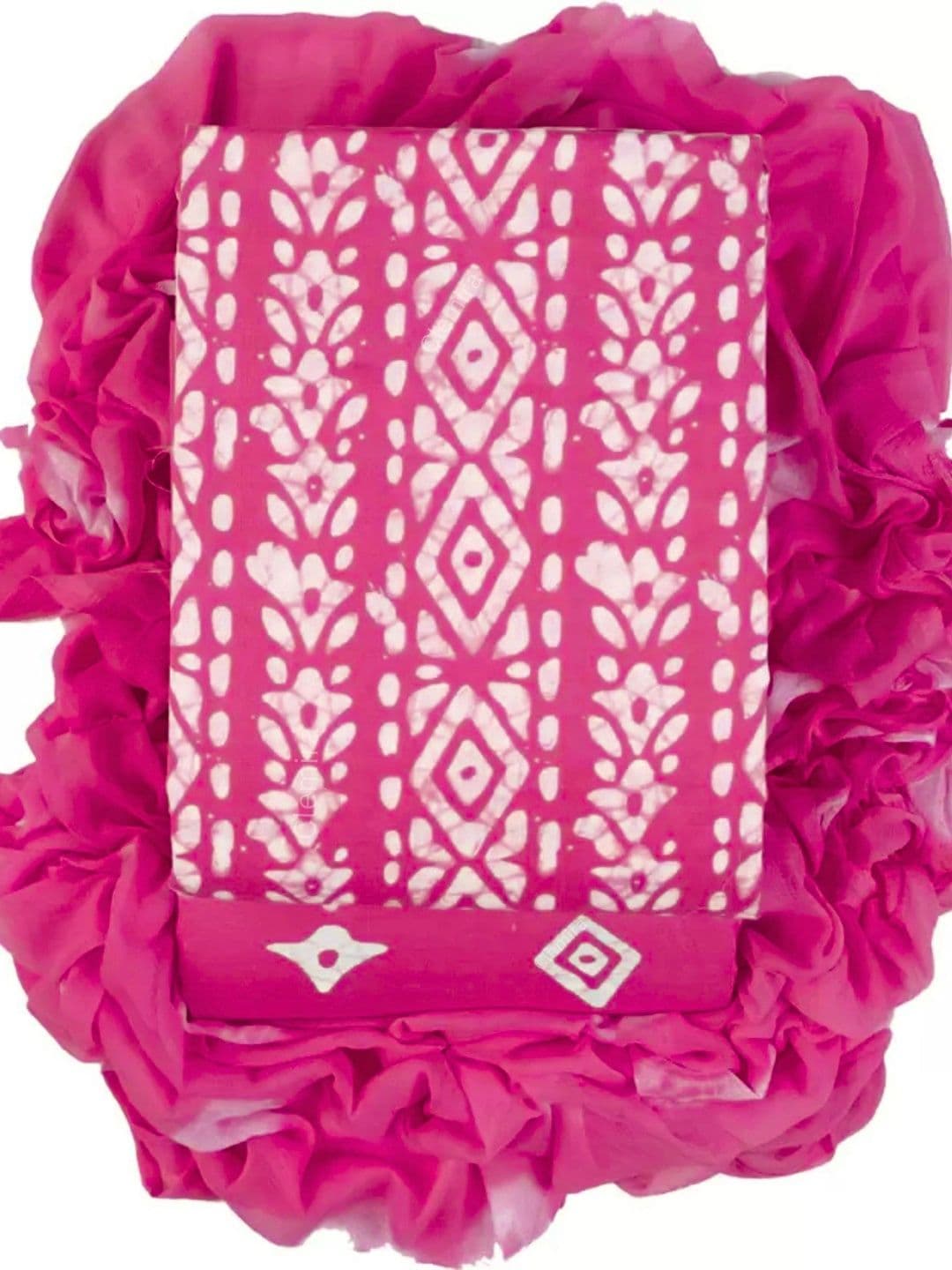 Mitera Printed Pure Cotton Unstitched Dress Material - view 1
