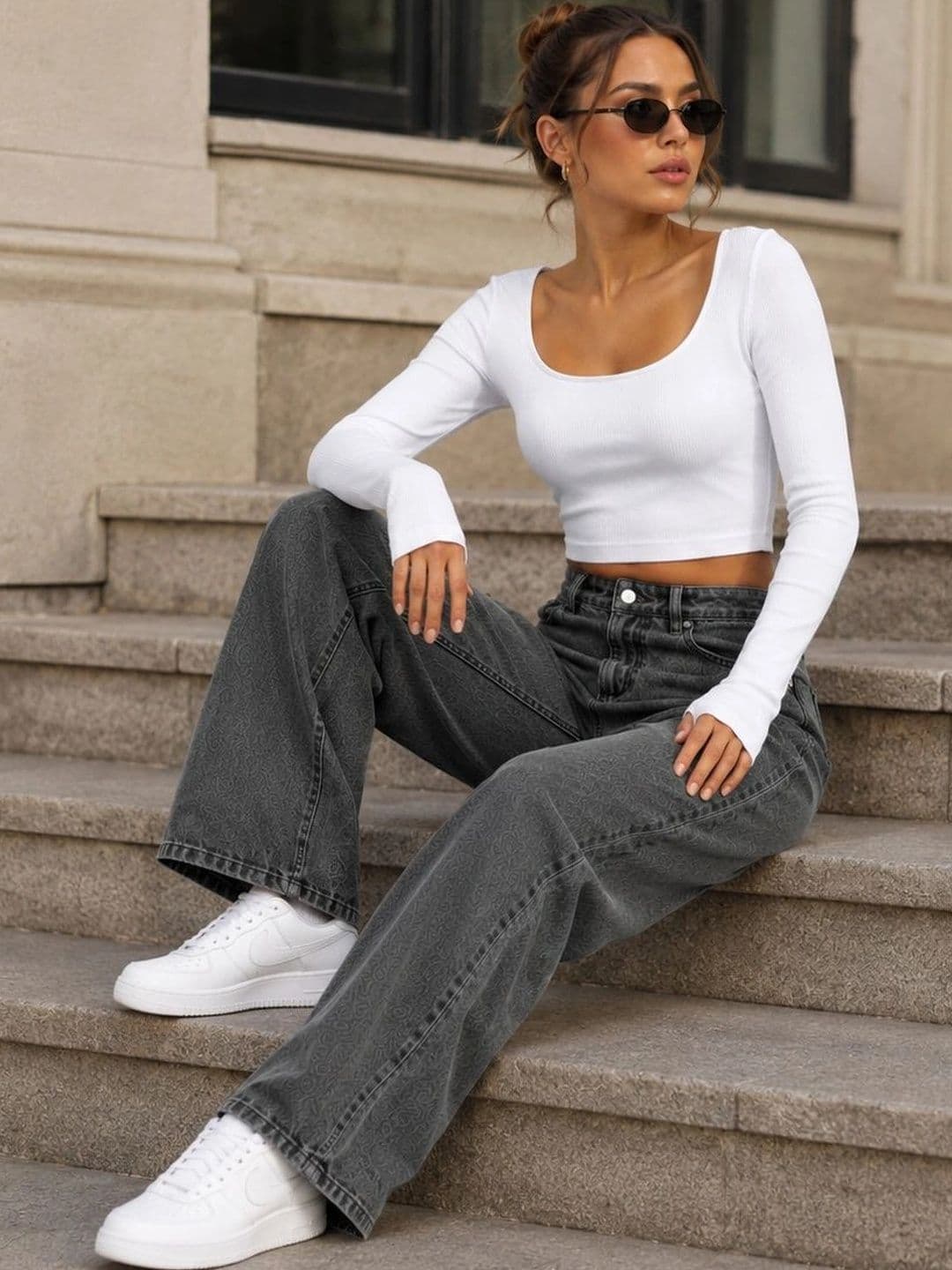 ZARISTAA Women Jean Straight Fit High-Rise Jeans thumbnail 4