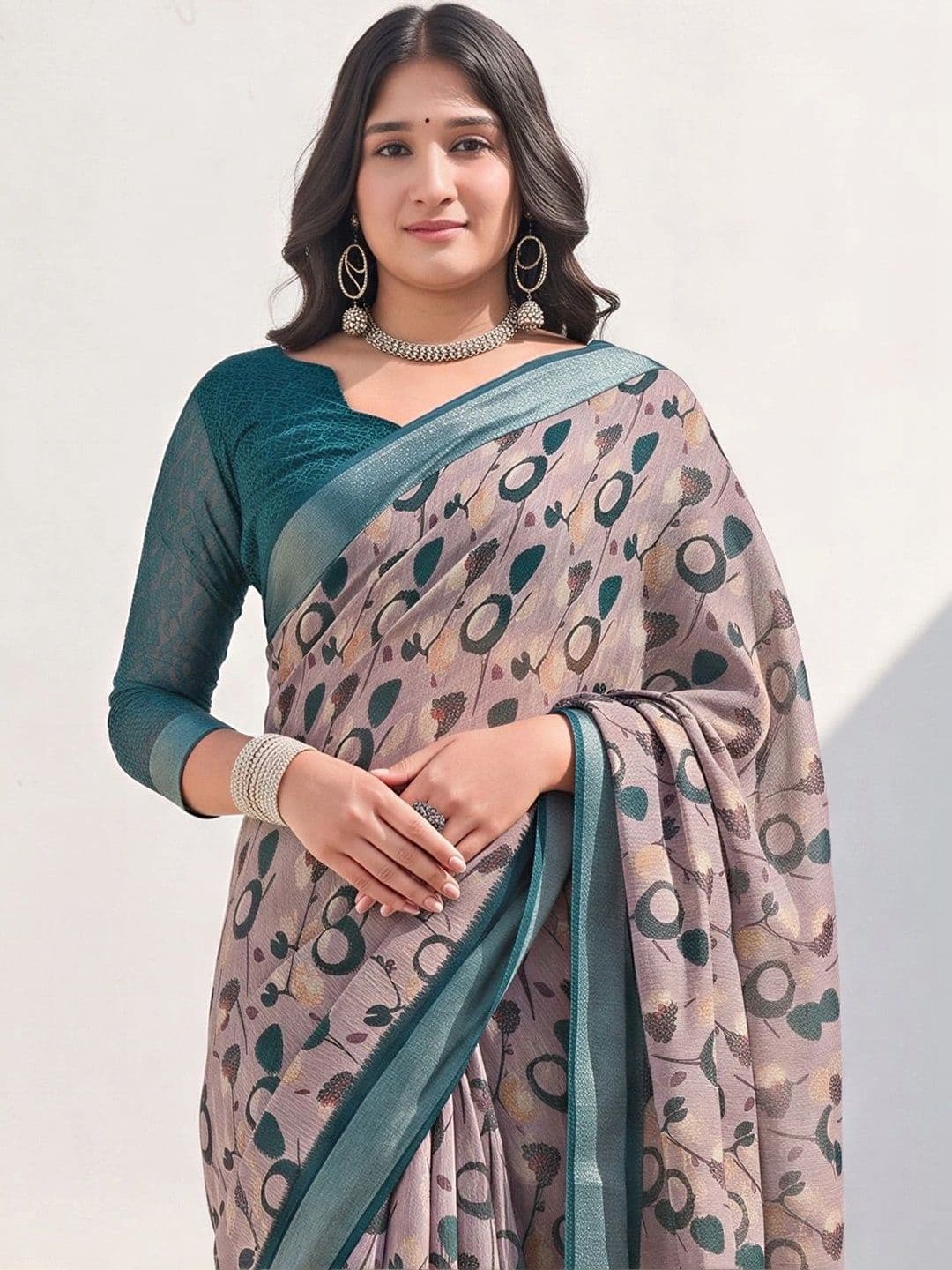 Anouk Women  Zari Designer Saree thumbnail 5
