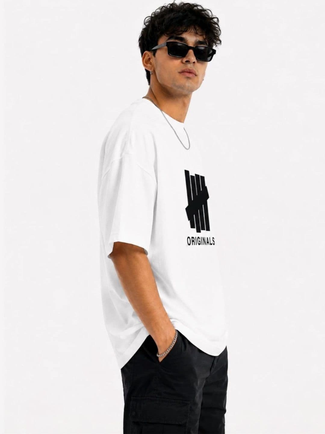 HASTEN Men Oversized Graphic T-shirt thumbnail 4